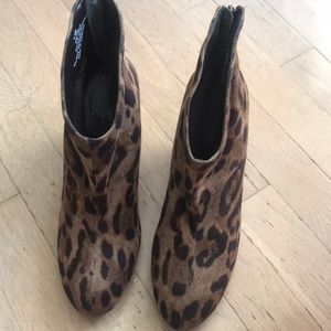 Cheetah wedge heels size 7.5